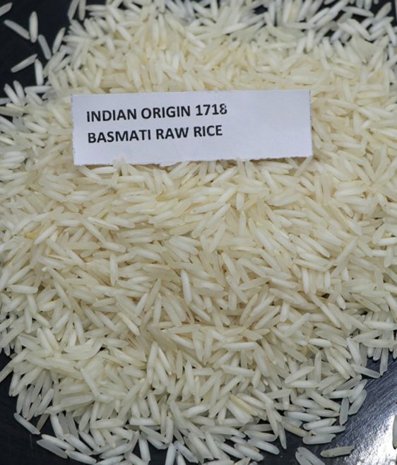 1718 Basmati Raw rice sample